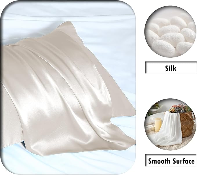 SUATIEN Breathable Mulberry Silk Pillowcase Set - Image 2