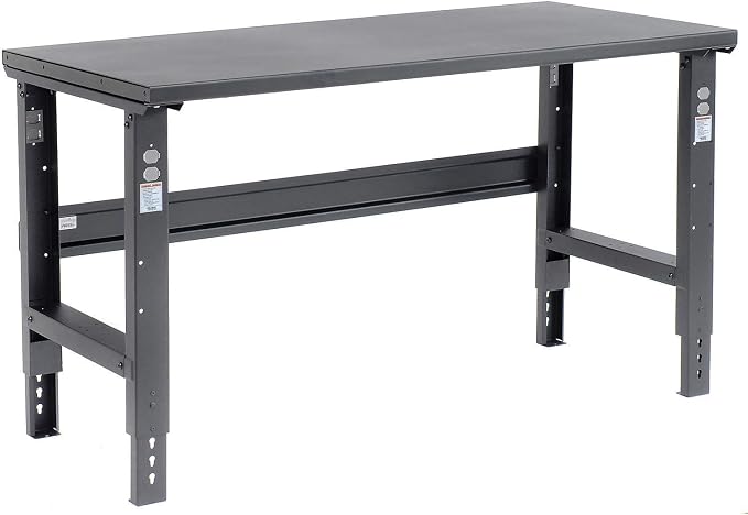 Global Industrial Adjustable Height Workbench C-Channel Leg, 1-3/4" 12-Gauge by GlobalIndustrial