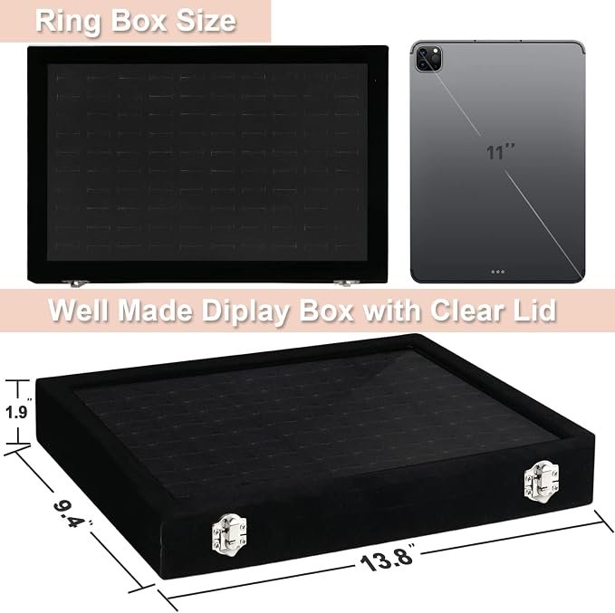 Ring Organizer for Jewelry, Ring Holder Box - Image 2