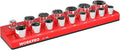 WORKPRO Magnetic Socket Organizer, 1/2-Inch SAE Sockets Holder, Socket Trays by WORKPRO