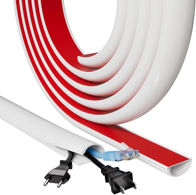 78" Side Buckle Cable Hider Cords, Extension Cord Covers by ESUFEIR