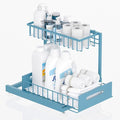Under Sink Organizer Storage 2-Tier Premium Metal Pull-Out Racks, Height by Saydear