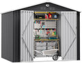 10x8 FT Outdoor Storage Shed, Metal Garden Shed by SOFTKISS
