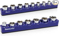 2-Piece 1/2"-Drive SAE Magnetic Socket Organizer Set by SEDY