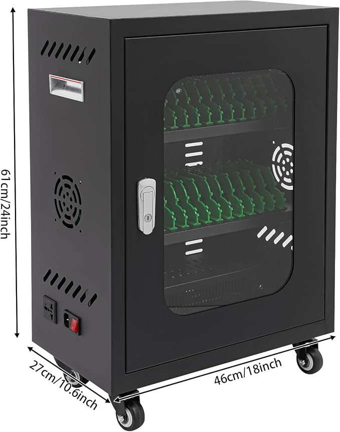 30 Slots Cell Phones Charging Station, Rechargeable Cellphone Locker Storage - Image 3