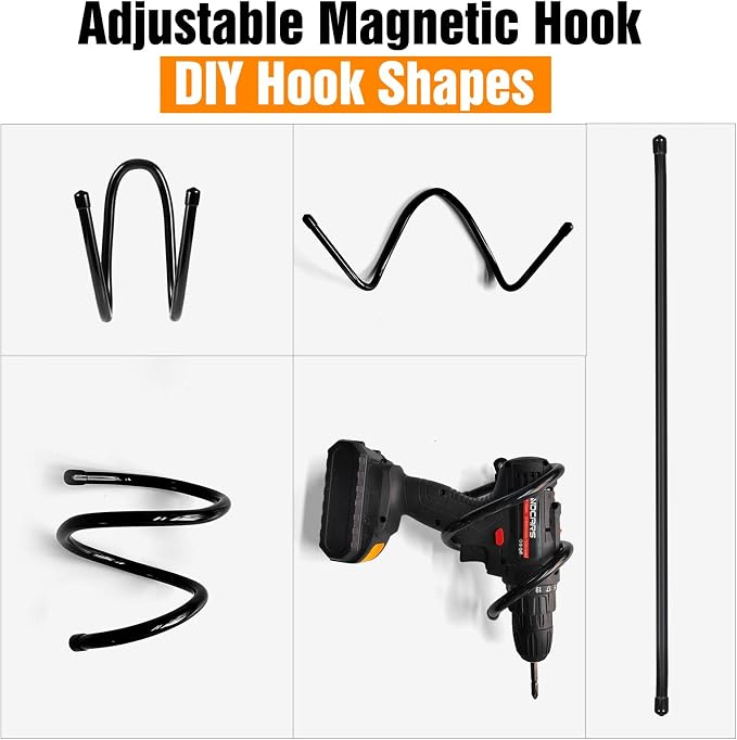 Strong Magnetic Hooks，Heavy Duty Storage Straps Tool Organizer - Image 4