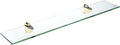 Spancraft Glass H-12x14-Brass Heron Glass Shelf by Spancraft
