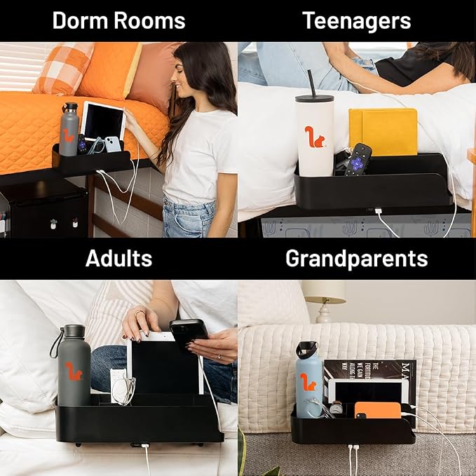 Squirrel Black Bedside Caddy - Image 7