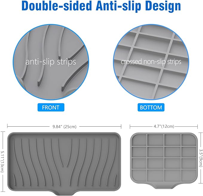3-Pack Silicone Soap Dish, Sponge Holder - Image 6