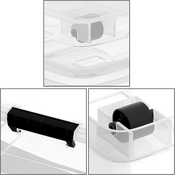 Sandmovie 4-Pack 25 Qt Plastic Under Bed Storage Organizer Bin - Image 3