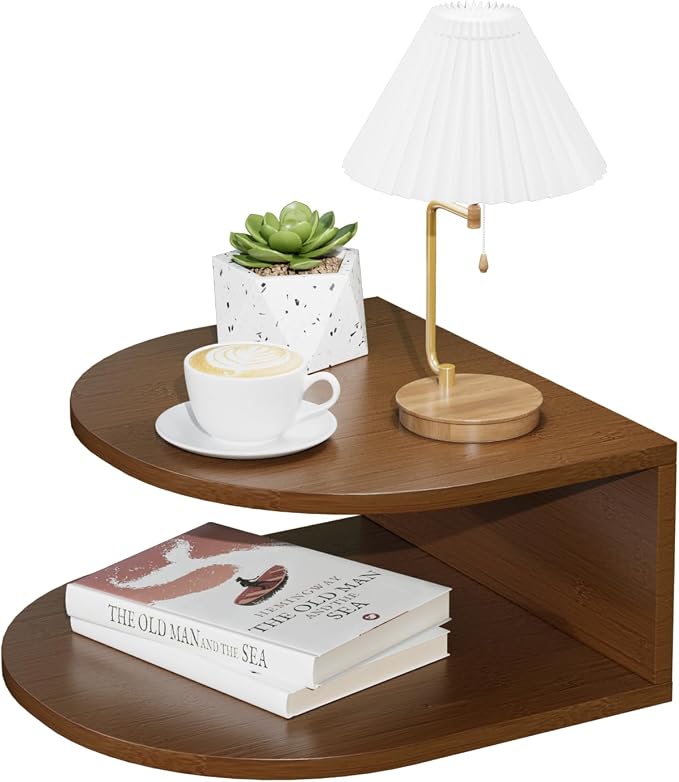 Bamboo Floating Nightstand by Dexgva