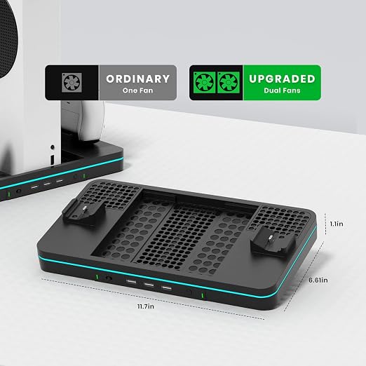 Charging Stand with Cooling Fan, CODOGOY Vertical Stand Compatible with Xbox - Image 8