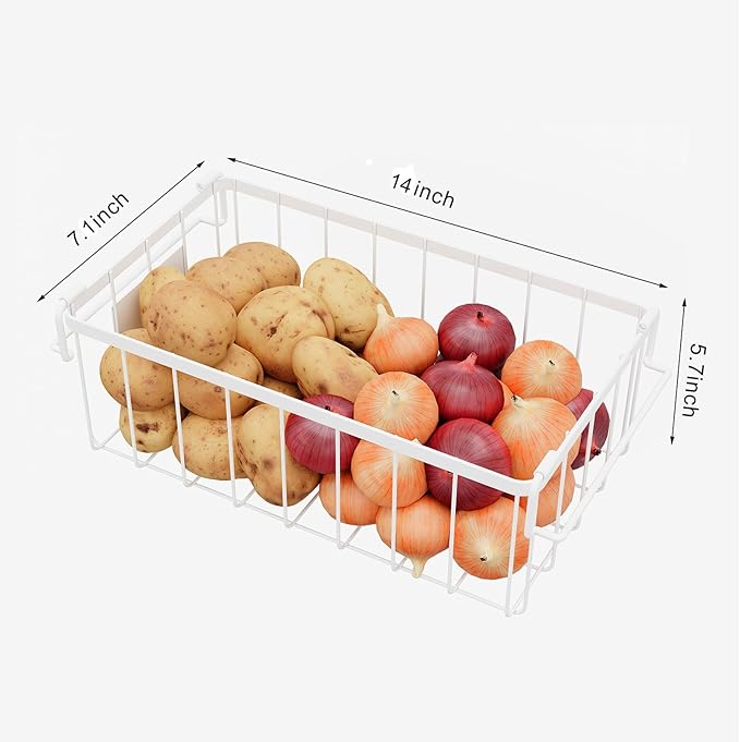 Freezer Organizer Bins -8 Pack Stackable Chest Freezer Organizer Baskets - Image 4