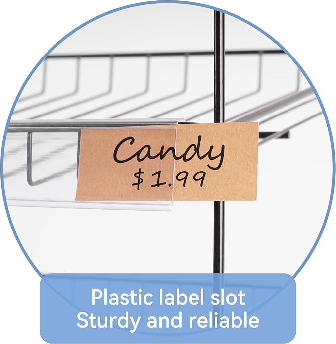 WWN Black 3-Tier Candy Display Rack 24 * 23 * 14inch Versatile Chip and Snack - Image 5