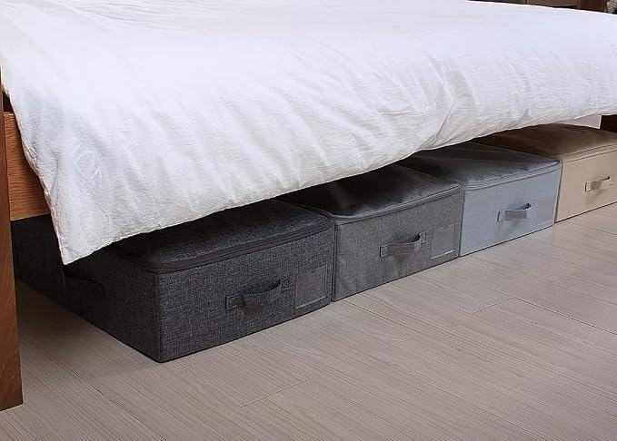 iwill CREATE PRO Pack of 2, Folding Zip Lidded Under Bed Storage Bins, Good - Image 5