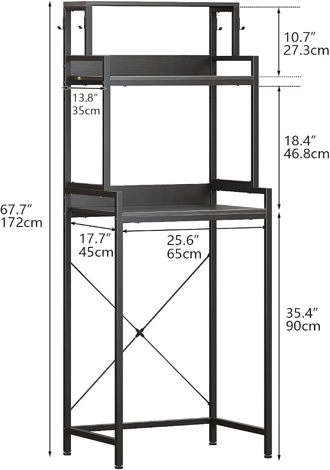 3-Tier Mini Fridge Stand Kitchen Bakers Rack - Image 3