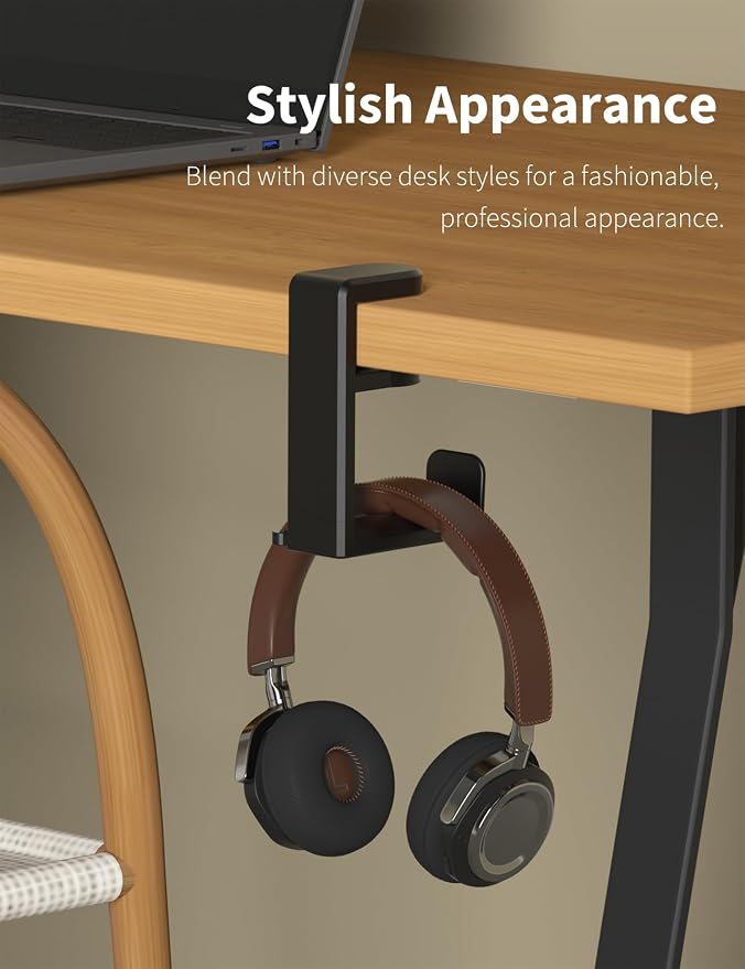 Headphone Hook - Under Desk Headphone Holder - Image 4