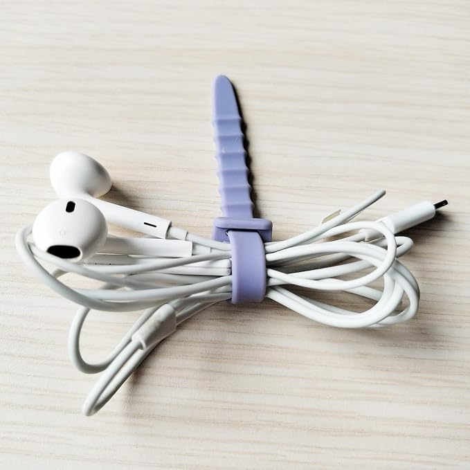 Silicone Zip Ties, Reusable Zip Ties, Elastic Cable Organizer - Image 2
