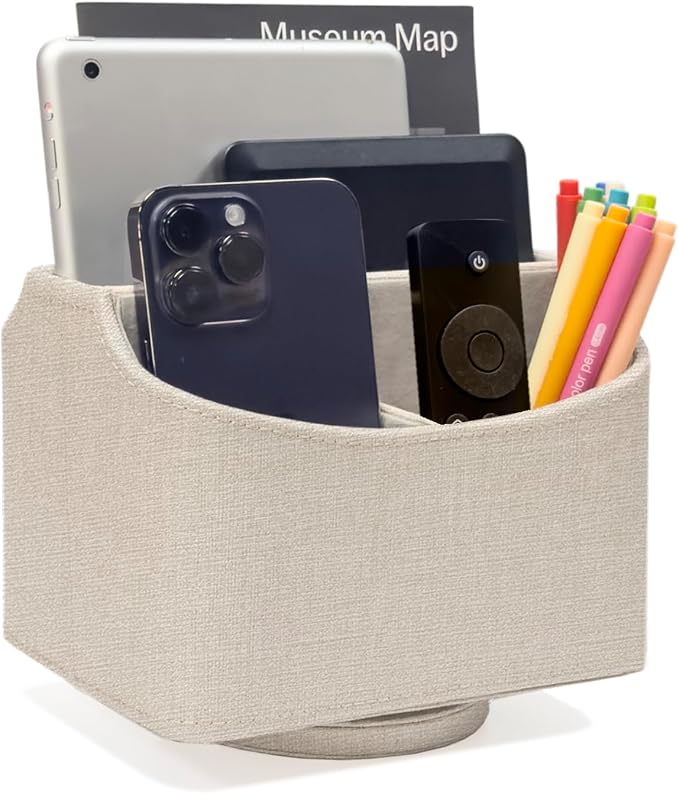 UnionBasic Rotating Desk Organizer, 360 Degree Desk Spinning Caddy, Desktop TV by UnionBasic