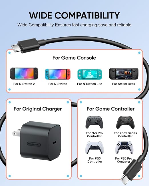 Switch 2 Charging Cable - Image 3