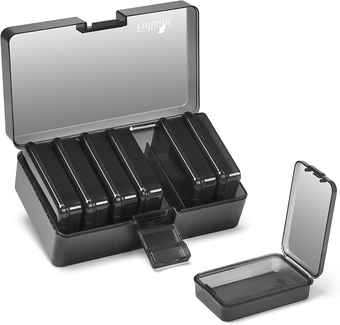 Fullicon Small Pill Case for Purse, Travel Medicine Pill Organizer, Weekly 7 by Fullicon
