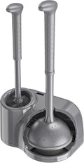 Toilet Brush and Plunger Set: 2-in-1 Heavy Duty Toilet Plunger and Bowl Brush by Unknown
