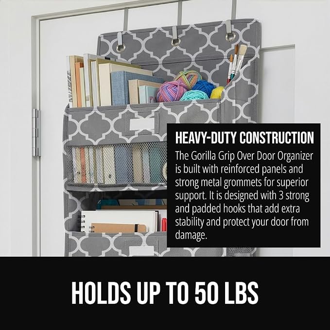 GORILLA GRIP Large Capacity Closet Organizer, 5 Deep Shelves, Holds 50lbs - Image 3