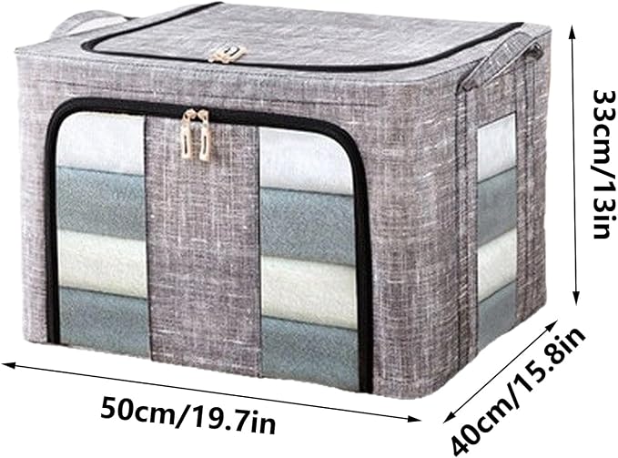 Clothes Organizer | with Clear Window Bag | Large Clothes Storage Bins with Lids - Image 5