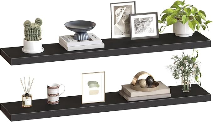 HOOBRO Floating Shelves for Wall, Wall Mounted Shelf Set of 2, for Wall in - Image 9