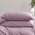 MooMee Bedding Pillowcases Pack of 2 100% Washed Cotton Linen Like Textured by MOOMEE