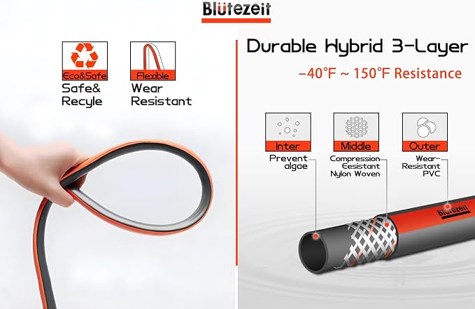 Blütezeit Retractable Garden Hose Reel Wall-Mount Heavy Duty - Image 5