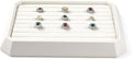 Premium PU Leather Stackable Jewelry Ring Display Tray Ring Earring Display by Woodten
