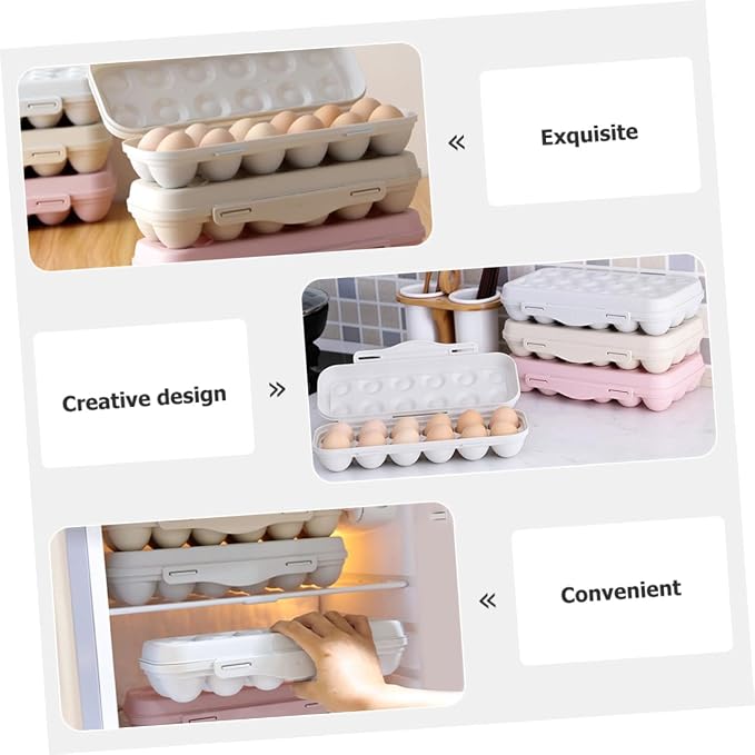 2pcs Refrigerator Egg Storage Bin Large Capacity Egg Holder - Image 3