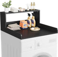 Washer Dryer Countertop with Shelf, 27.5" D x 27.5" W x 12.6" H, Sturdy Wood by Unknown