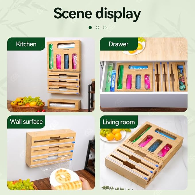LDQ 9-in-1 Shatterproof Square Bamboo Storage Box - Image 8