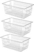 Slideep Wire Baskets Farmhouse Freezer Organizer Storage Bin Basket by WelcometotheSlideep