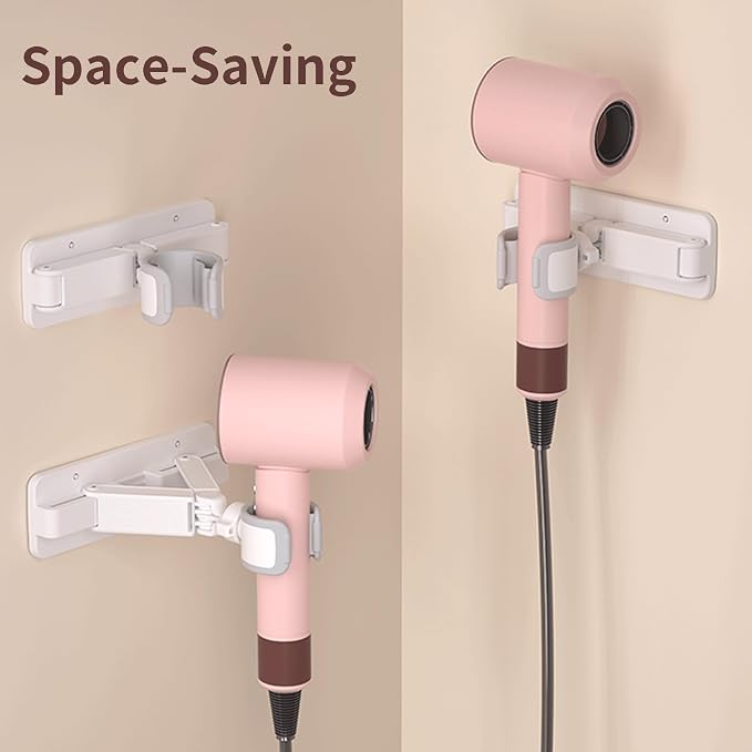 Wall Mount Hair Dryer for Bathroom, Adjustable Hands-Free Blow Dryer Stand - Image 5