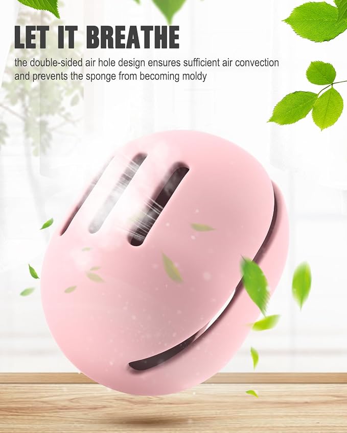 FERYES 2 PCS Makeup Sponge Holder – Shatterproof Eco-Friendly Silicone Beauty - Image 6