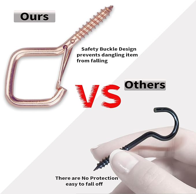 35PCS Eye Screw Hooks for Hanging Heavy Duty - Image 5