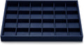 Oirlv Stackable Premium Leather Jewelry Trays 24 Grid Jewelry Organizer by Oirlv