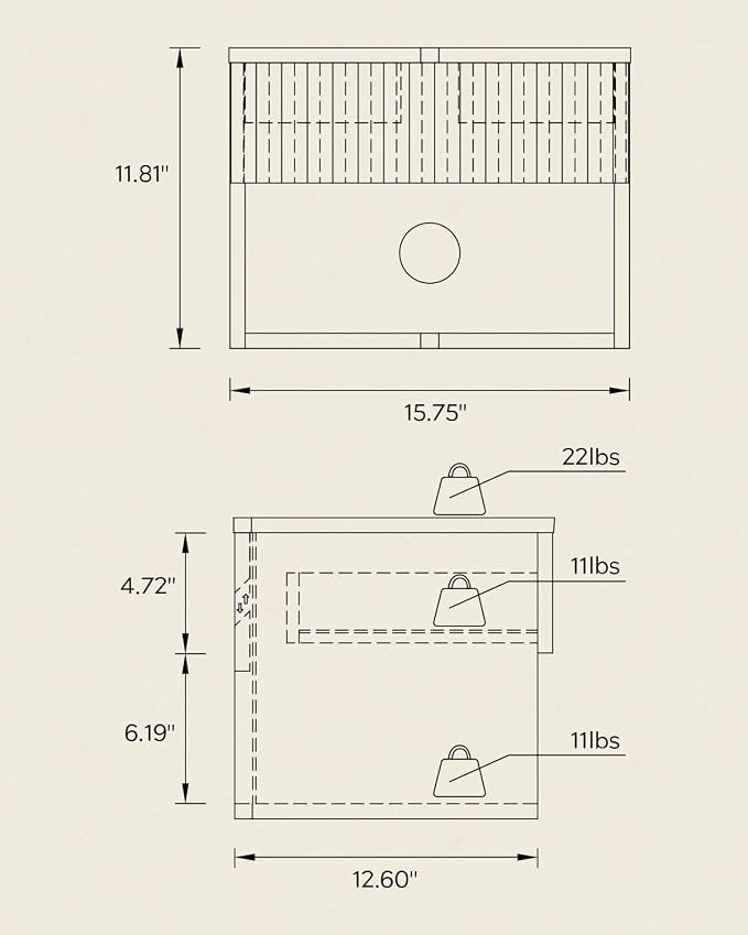 Floating Nightstands Set of 4 - Image 2