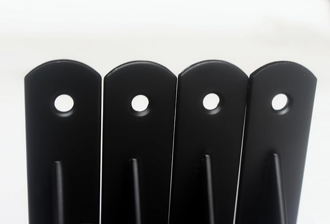 16 Pack L5 x H 3" Black Heavy Duty Shelf Brackets - Image 3