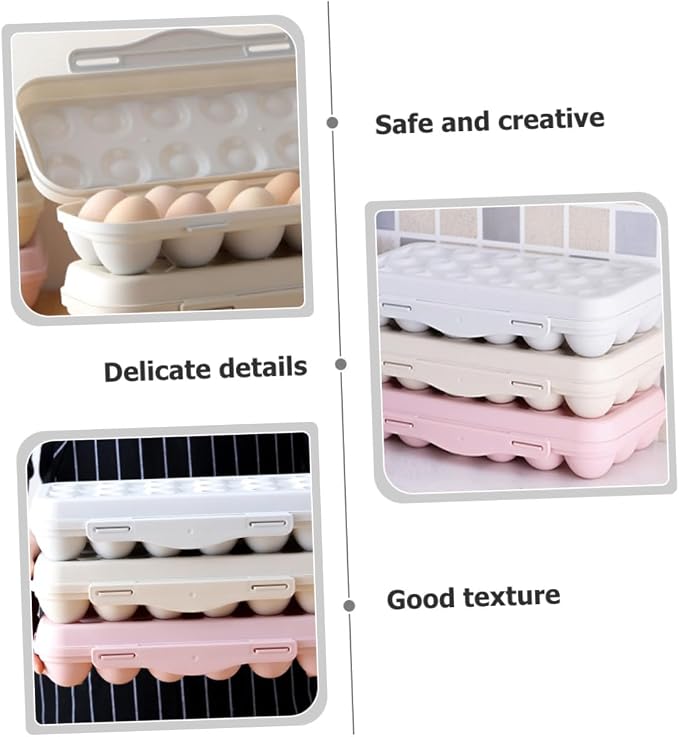 2pcs Refrigerator Egg Storage Bin Large Capacity Egg Holder - Image 6