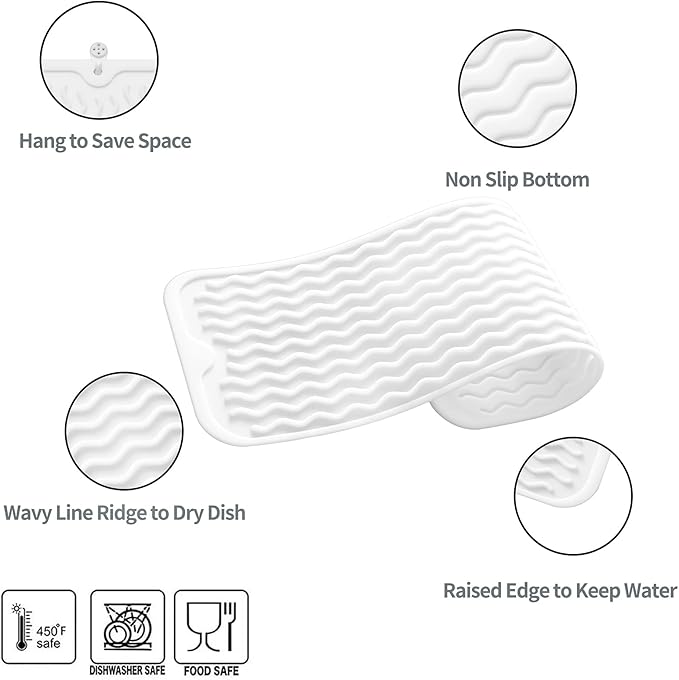 Silicone Dish Drying Mat for Multiple Usage, Easy clean, Eco-friendly, - Image 3
