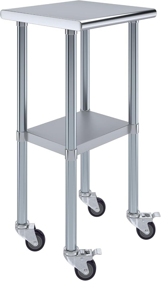 AmGood 18" Long x 18" Deep Stainless Steel Table by AmGood
