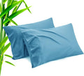 TELUS Blue Pillow Cases King Size 2 Pack, Bamboo Rayon Cooling Pillowcases by TELUS