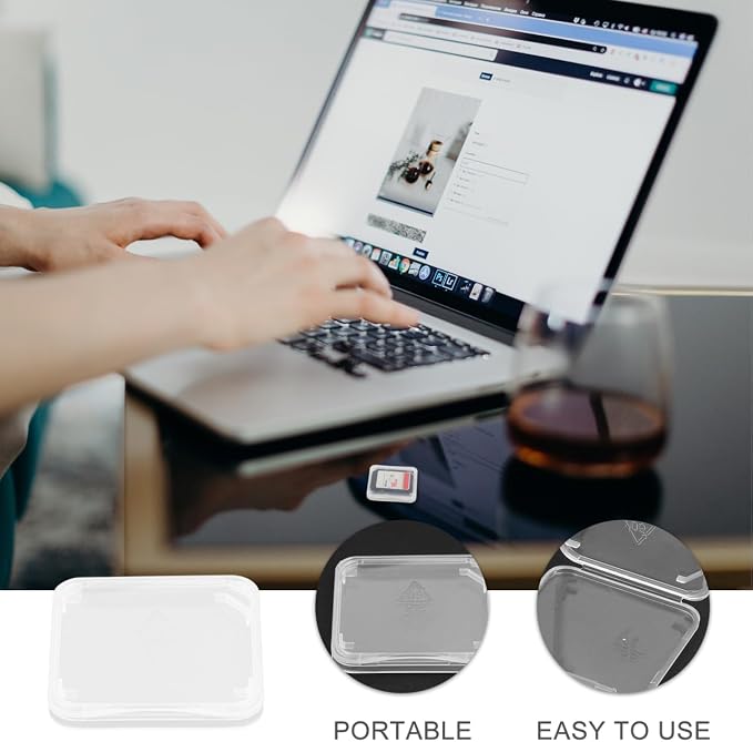 100 pcs Memory Card case: Transparent Case Water-Resistant, - Image 5