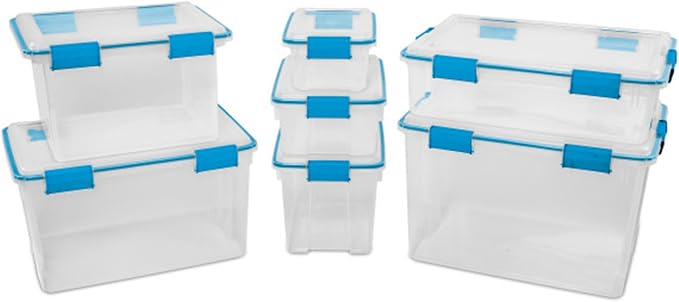 Sterilite 6-Pack Gasket Box, Weather-Resistant Storage Bins - Image 7