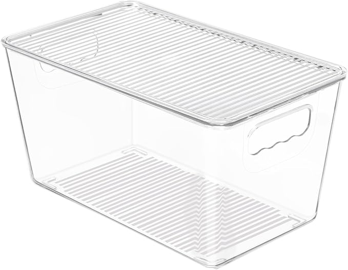 Vtopmart 12 Pack Clear Stackable Storage Bins by Vtopmart