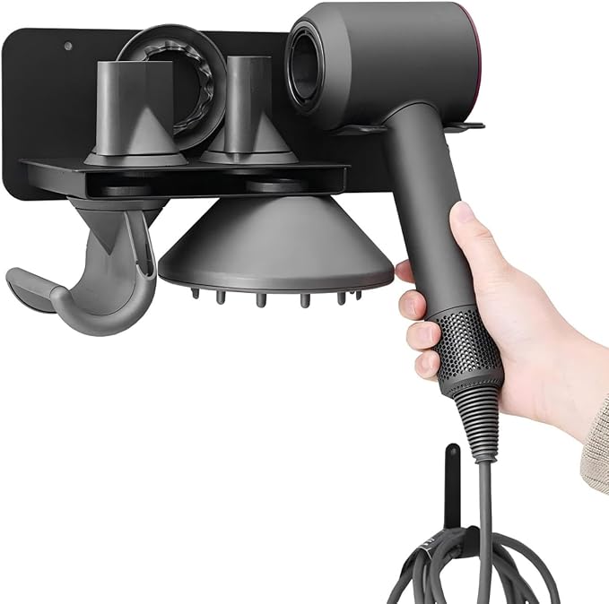 Hair Dryer Wall Mount Holder Compatible by Unknown